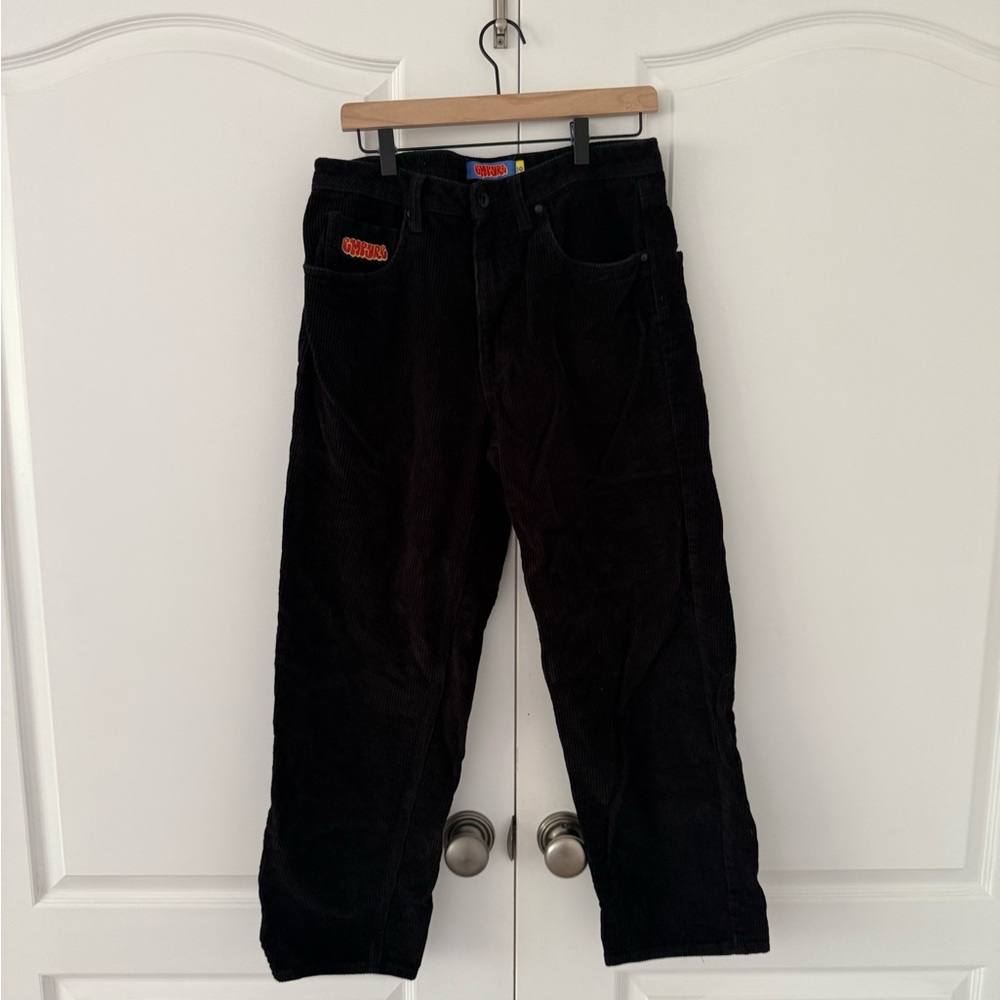 Empyre Black Corduroy Pants Classic Style